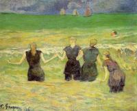 Gauguin, Paul - Women Bathing, Dieppe